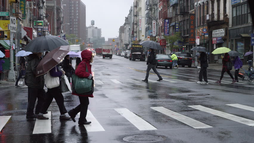 NEW YORK - OCT 23, 2014: Coca-Cola Truck And Cars Driving In Rainy Bad ...