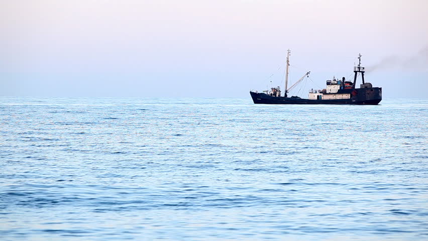 Two Small Fishing Boats Floating On The Water Stock Footage Video ...