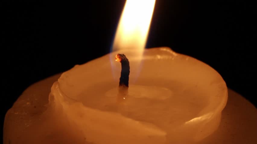 A Candle Burning In The Dark Stock Footage Video 792289 - Shutterstock