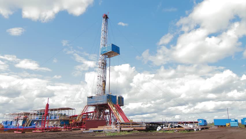 4K Timelapse Oil Gas Drilling Stock Footage Video 12464975 - Shutterstock