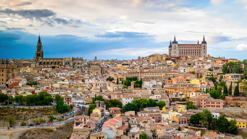 Toledo, Spain Old City Skyline. Stock Footage Video 8773564 - Shutterstock