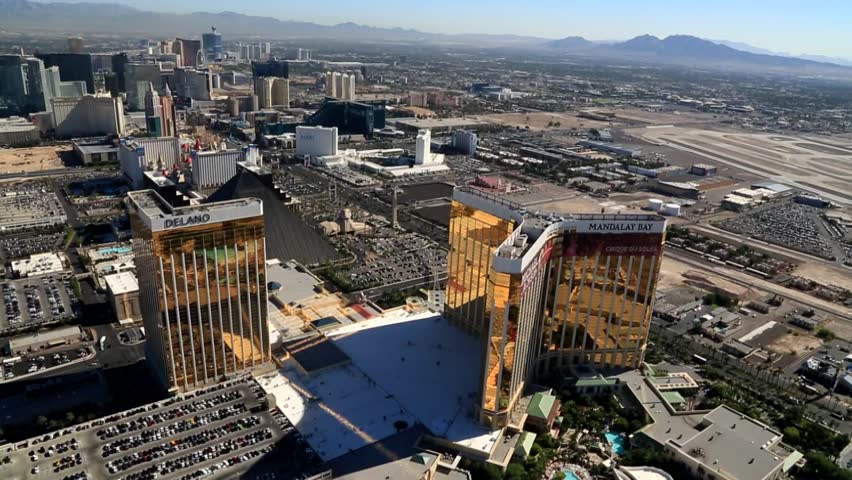 Aerial Of South Las Vegas Strip Aerial Of The South Las Vegas Strip ...