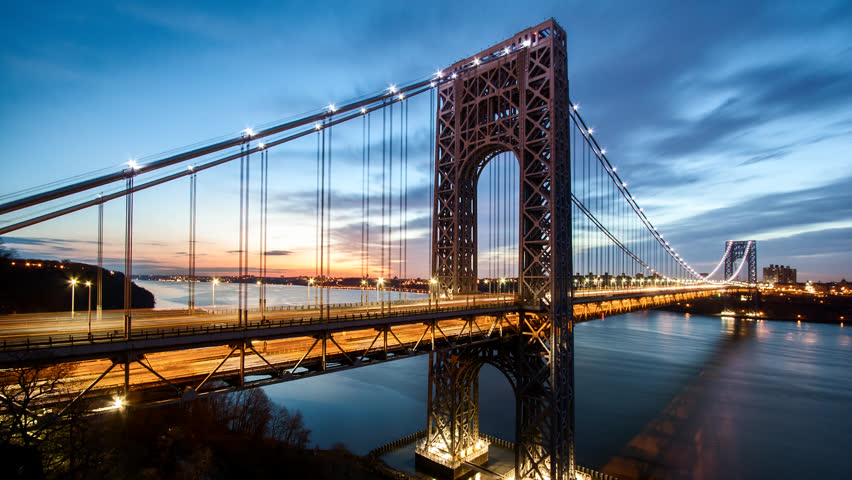 George Washington Bridge Stock Footage Video 8675335 - Shutterstock