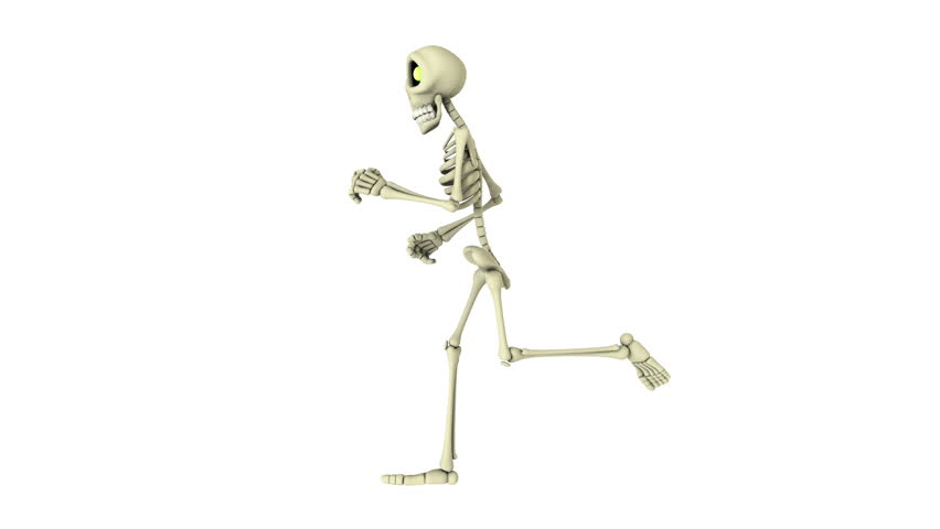 Running Skeleton Stock Footage Video 9668186 - Shutterstock